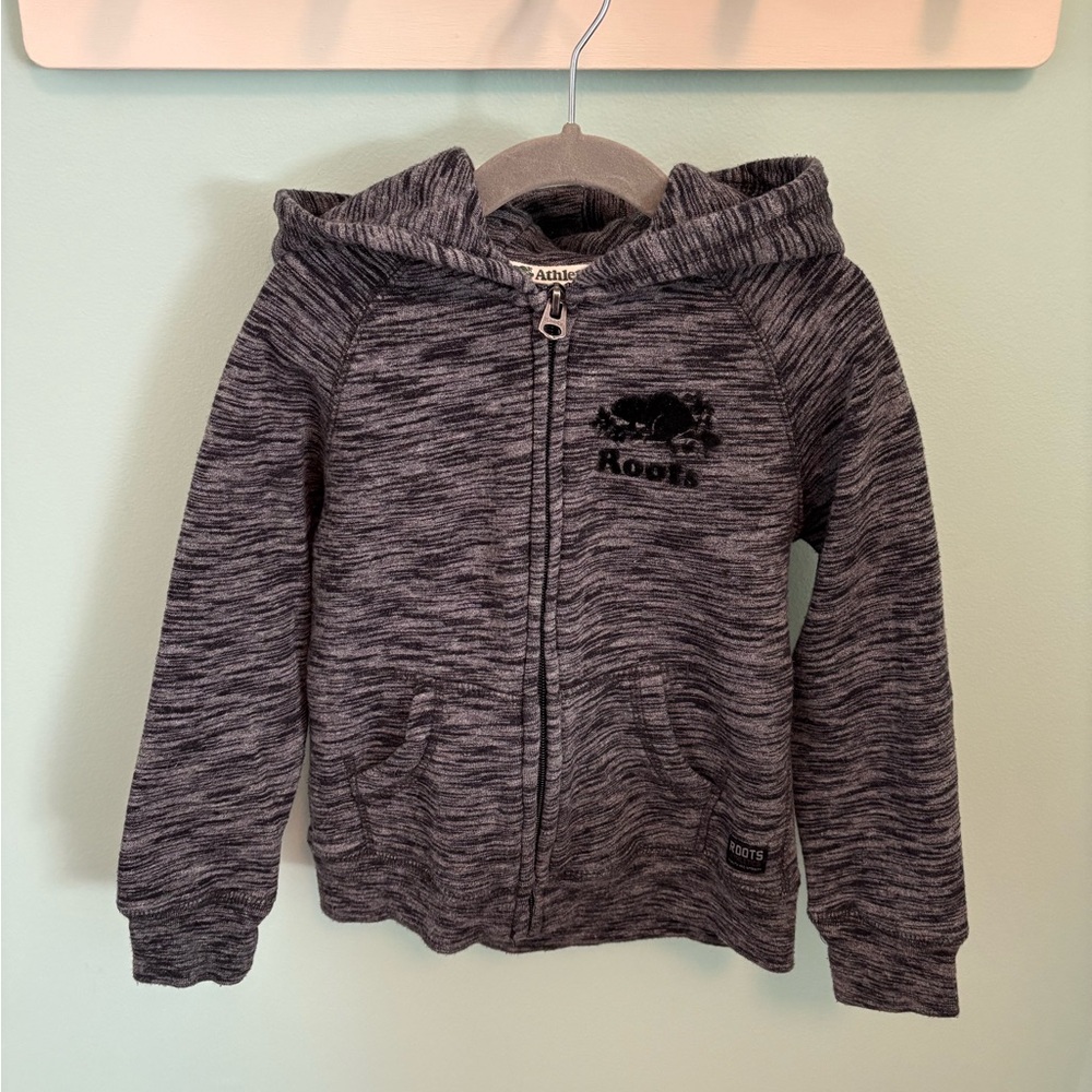 Roots Charcoal Full Zip Hoodie